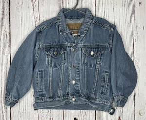 Kids GAP Denim Jean Trucker Jacket XS Vintage 2000 Nice Fade Worn - Picture 1 of 6