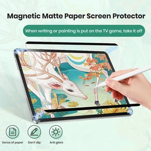 Removable Magnetic Matte Like Paper Film Screen Protector For iPad Pro 13 2024 - Picture 1 of 18