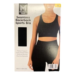 Member's Mark Women's Seamless Racerback Medium Support Sports Bra - Picture 1 of 12