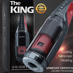 Telescopic Male Masturbator Auto Thrusting Heating Rotation Stroker Cup Sex Toy - Picture 1 of 12