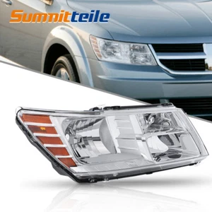 1PC Chrome Passenger Side Headlight Assembly For 2009-2020 Dodge Journey - Picture 1 of 11