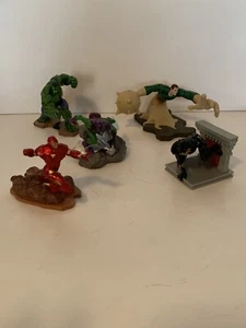 Disney Marvel Avengers Figurines Cake Toppers Black Panther Hulk Iron Man Sandma - Picture 1 of 12