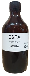 ESPA Fortifying Bath & Body Oil 500ml - SPA Size Refill bottle - Imperfect box - Picture 1 of 5