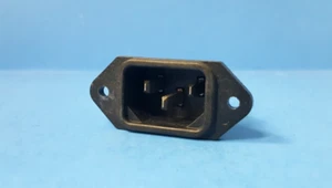 10pcs-3 Pin Male Receptable Switccraft, EAC 310, 15A 250VAC, Front or Rear Mount - Picture 1 of 6