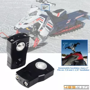 2" Pivoting Bar Risers for 7/8" 1 1/8" Handlebar for POLARIS RANGER 500 700 800 - Picture 1 of 10