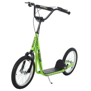 Youth Kids Scooter Height Adjustable Inflatable Tires Teens Ride On Toy For 5+ - Picture 1 of 11