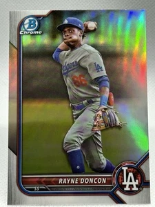2022 Bowman Draft Rayne Doncon rifrattore cromato #BDC-188 Dodgers - Foto 1 di 2