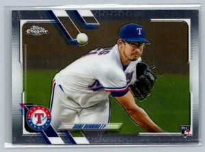 2021 Topps Chrome #187 Dane Dunning ROOKIE Texas Rangers - Foto 1 di 2