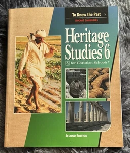 EUC! BJU Heritage Studies 6 ~ To Know The Past ~ 2nd Edition Book ~ Homeschool - Picture 1 of 3