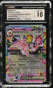 Espeon ex 2025 Prismatic Evolutions - Surprise Box Stamp – CGC GEM MINT 10 - Picture 1 of 2