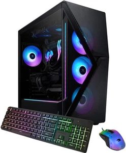 iBUYPOWER - Slate Gaming Desktop PC - AMD Ryzen 7 7800X3D- AMD Radeon RX 7800... - Picture 1 of 6