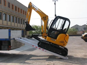Heavy Duty Loading Ramps PAIR 3.5m 5T Digger Ramps Trailer Ramps Aluminium - Picture 1 of 8