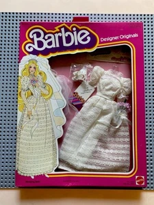 Vintage 1978 ~~ Mattel Barbie ~~Designer Originals ~~ Bridal Dress & Veil #2965 - Picture 1 of 8