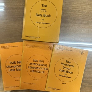 Texas Instruments ‘73 ‘TTL Data Book For Design Engineers’ + 3 Engineer Booklets - Picture 1 of 5