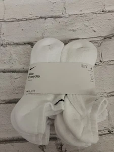 Nike Everyday 6-Pk No-Show Cushioned Crew Socks Unisex Size M - Picture 1 of 7