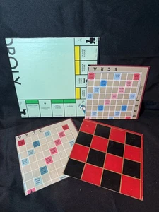 Repurposed Vintage Game Boards 4 precut Craft Game Room wall decor Journal cover - Picture 1 of 9