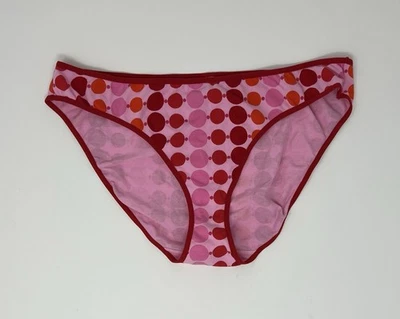 VTG Victoria's Secret PINK '04 Graphic Dots Cotton Bikini Panties Size L NWT - Image 1 of 4