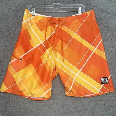 Body Glove Board Shorts Para Hombres 34 Naranja Surf Bañador Fondo Deletrear Foto 1 de 4