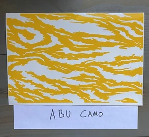 ABU Camo High Heat Vinyl Stencil 12" x 8" Unweeded - Picture 1 of 2