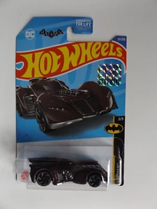 HOT WHEELS 2022 BATMAN:ARKHAM ASYLUM BATMOBILE MAROON FACTORY SEALED STICKER - Picture 1 of 4