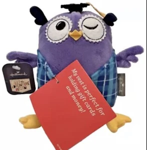 Hallmark Stuffed Owl Gift Card Holder Graduation Fun - Picture 1 of 5