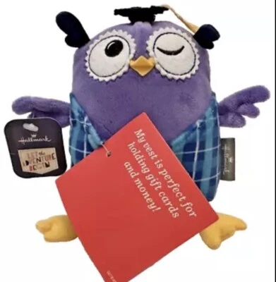 Hallmark Stuffed Owl Gift Card Holder Graduation Fun - Image 1 of 4