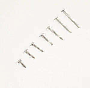 Body Jewelry Parts: Surgical Steel 316L Labret & Cheek Flatback Pin. - Picture 1 of 4
