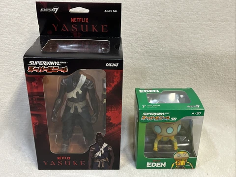 Super7 Supervinyl Yasuke and Eden's A-37 Figures Mint In Box!! Cover