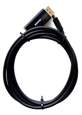 HDMI 4K Benfei USBC an MacBook, Pod Pro, Surface, Huawei 1,8 mtr gold - Bild 1 von 2