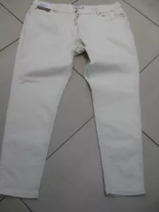 NEXT weiße JEANS 22 RELAXED SKINNY MID RISE lang creme neu mit Etikett NEU Damen - Bild 1 von 5