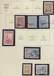 Briefmarken Argentinien, 8 verschiedene Beamte, gebraucht, 3 sind MH - Bild 1 von 1