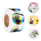 Round Eyelash Sticker Roll for Box Decoration - Holographic Adhesive Labels