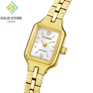 Citizen L Kii: EG2042-50A Eco-Drive Solar Analog Uhr Gold 13,7mm Damen - Bild 1 von 11