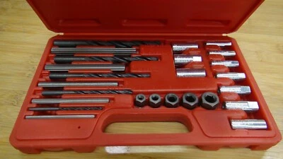 JUEGO DE BROCAS EXTRACTORAS DE TORNILLO Y GUÍA DE TALADRO 26 PIEZAS ASTRO AST9447 Foto 1 de 4