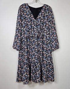 J.Crew Size 12 Women's Paisley Floral Ruffle Hem Dress - Picture 1 of 18