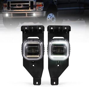 LED Fog Light with Daytime Running Lights for 2005-2007 Ford F250 F350 F450 F550