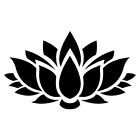 Lotus Flower Floral Vinyl Decal Sticker for Wall Door Window Car PC, Laptop Home