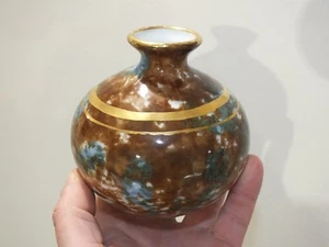 Ancien vase Art Déco en porcelaine de Limoges - technique Tharaud - Imagen 1 de 3