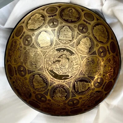 🎵 12-24 INCHES: Large Handmade Tibetan Singing Bowl from the Himalayas-  🌄🎶 - Image 1 of 4