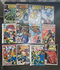 Comics Vintage Lot Of 12 Doom Superman Kid Colt X-men Fantastic Four captain