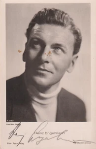 HEINZ ENGELMANN Original Autogramm signierte FFV Postkarte 40er Jahre - Picture 1 of 1