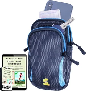 MARSUPIO DA BRACCIO PORTACELLULARE PER OGGETTI SMARTPHONE DA CORSA SPORT - Zdjęcie 1 z 7