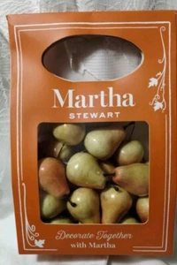Martha Stewart ARTIFICIAL GLOSSY PEARS scatter DIY wreath Thanksgiving Fall NEW  - Picture 1 of 21