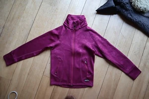 Plum Burgundy KERRITS Fleece Lined Zip Front Equestrian Jacket Girls Medium - Picture 1 of 5