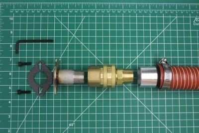 GenExhaust for Predator 5000 1.5" silicone tubing exst extsn w/ Quick Disconnect - Image 1 of 2