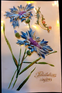 N°790/221  1 Carte Postale Ancienne Gaufrée  Bonne Année  Ecrite - Bild 1 von 2