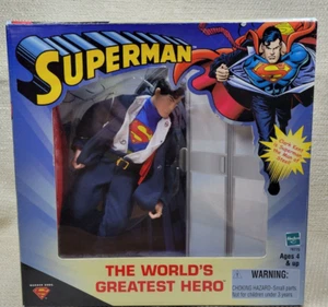 NEW Sealed 2000 Superman Clark Kent Action Figure 9" Hasbro DC Comics 240810 - Picture 1 of 12
