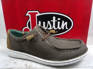 NIB Justin Womens Hazer Taupe Moc Toe Slip On Casual Shoes JL160 size 7 M - Bild 1 von 9