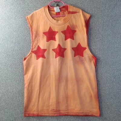 Ropa deportiva Alstyle para hombre mediana naranja negativa estampado de estrellas sin mangas Foto 1 de 4