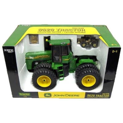 1/16 John Deere 9620 w Duals & 1/64 Gold John Deere 9620 Ertl Tractors ZFN15676A - Image 1 of 3